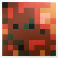 200x200cm "composiciones compuestas por 100 unidades"
